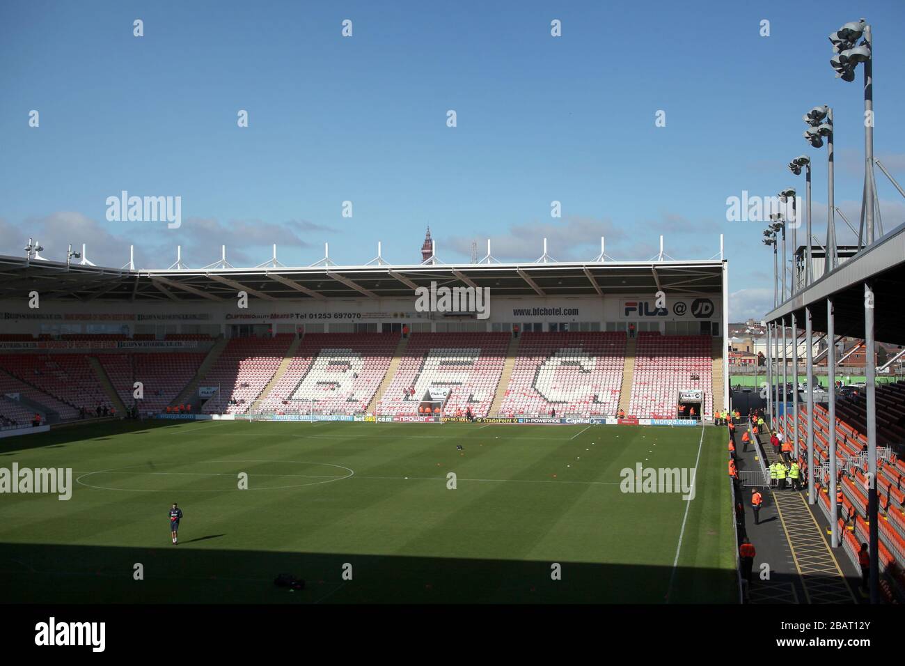 General view of inside Bloomfield Road Stock Photo