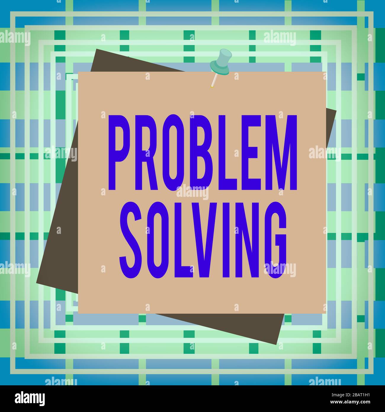 Text sign showing Problem Solving. Business photo text process of ...