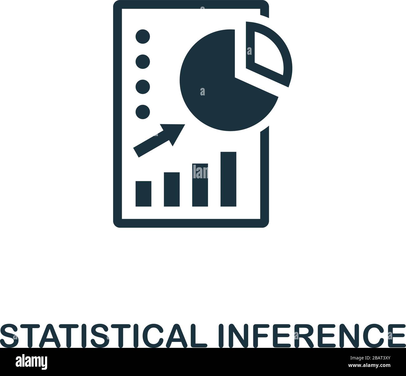 Statistical Inference icon. Simple element from business intelligence collection. Filled Statistical Inference icon for templates, infographics and Stock Vector