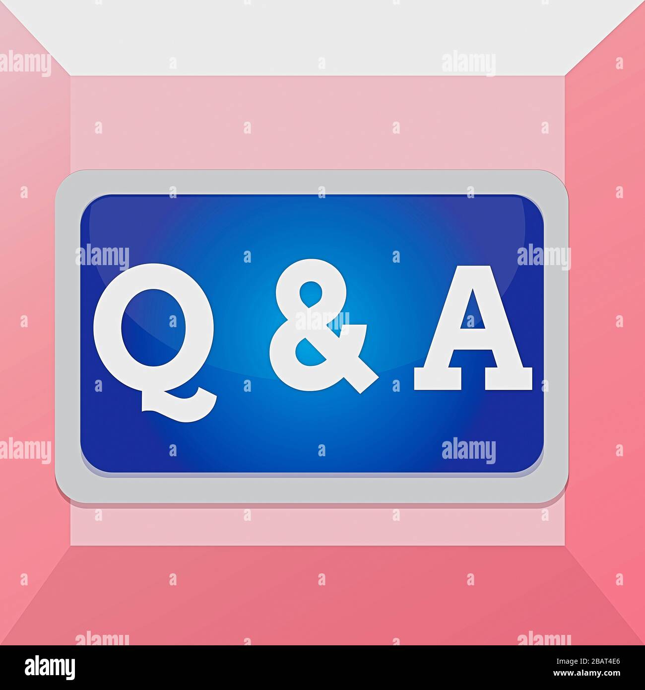Conceptual hand writing showing Q And A. Concept meaning defined as ...