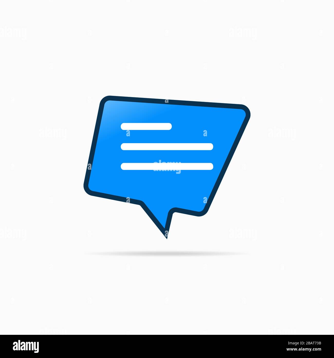 Typing in a chat bubble icon, comment sign symbol Stock Vector