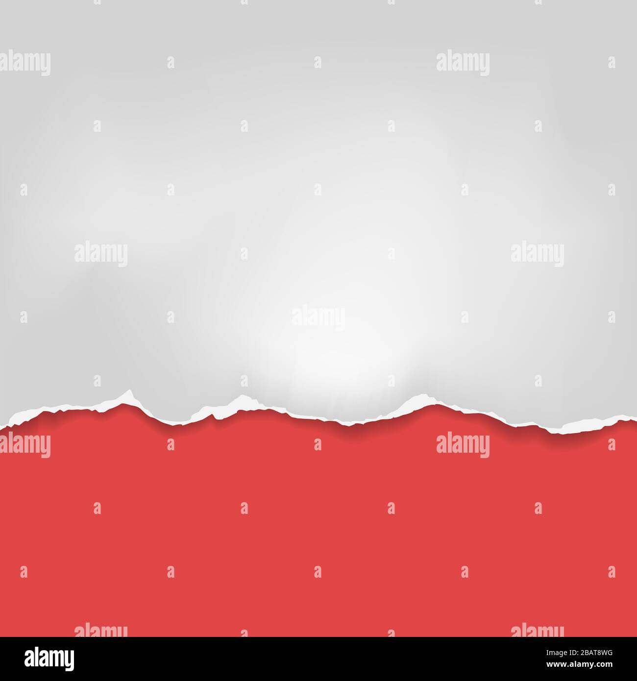 Crumble Paper Rip Piece of torn, ripped crumple white paper with soft shadow is on red ...