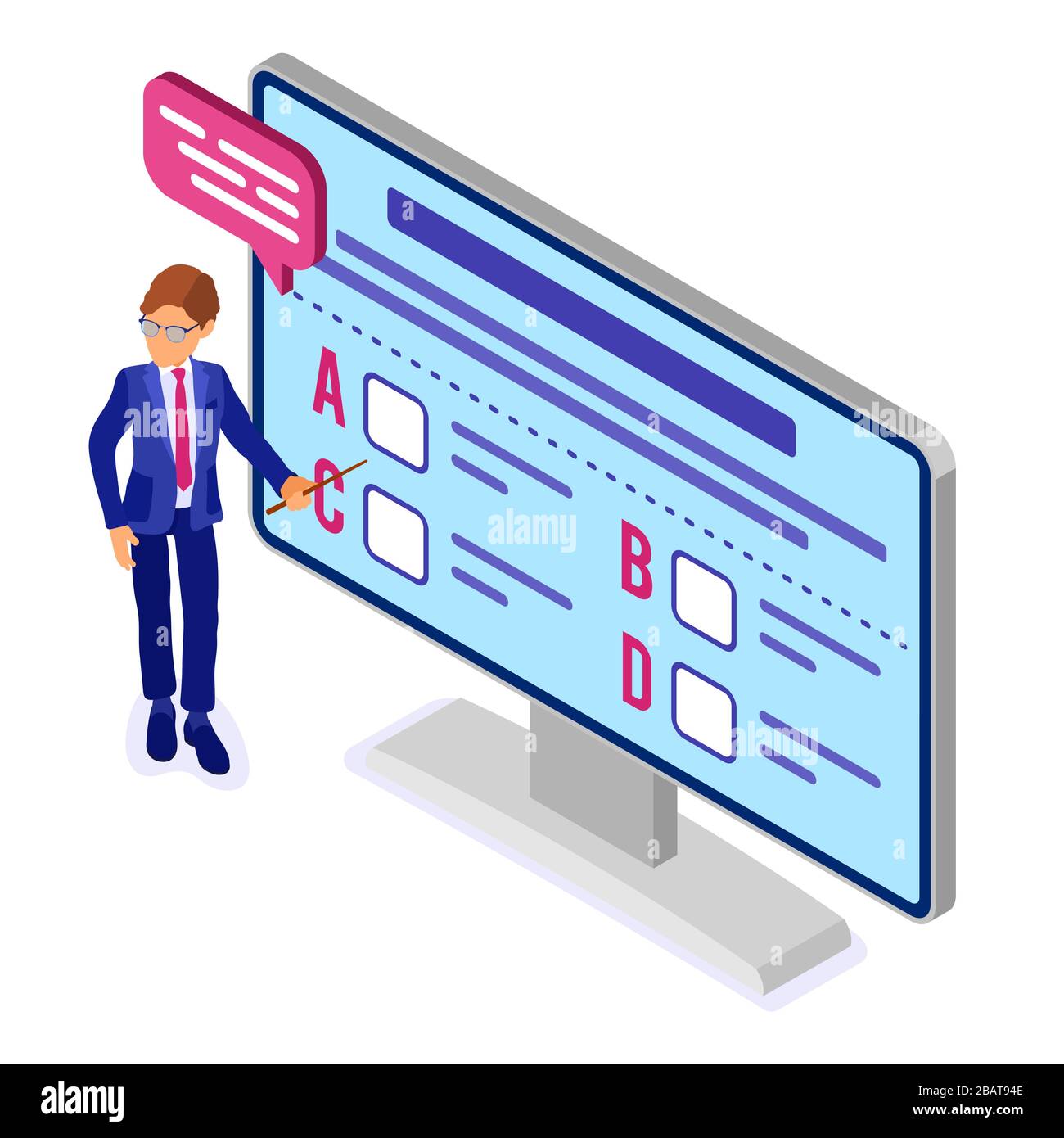Distance home learning online Cut Out Stock Images & Pictures - Alamy
