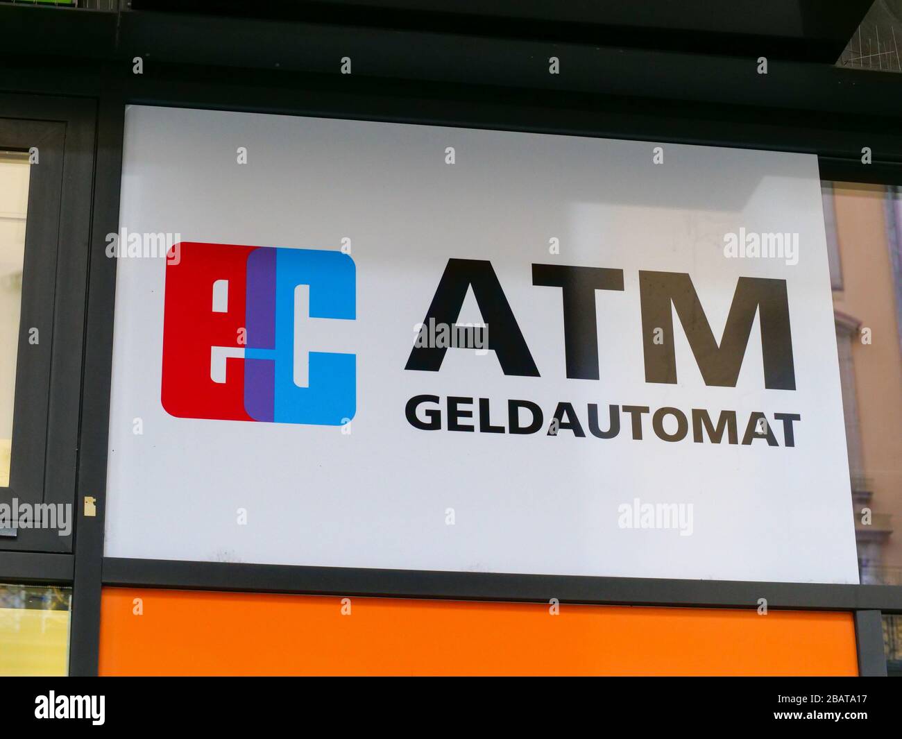 Bankautomat Geldautomat in Dresden ATM Stock Photo
