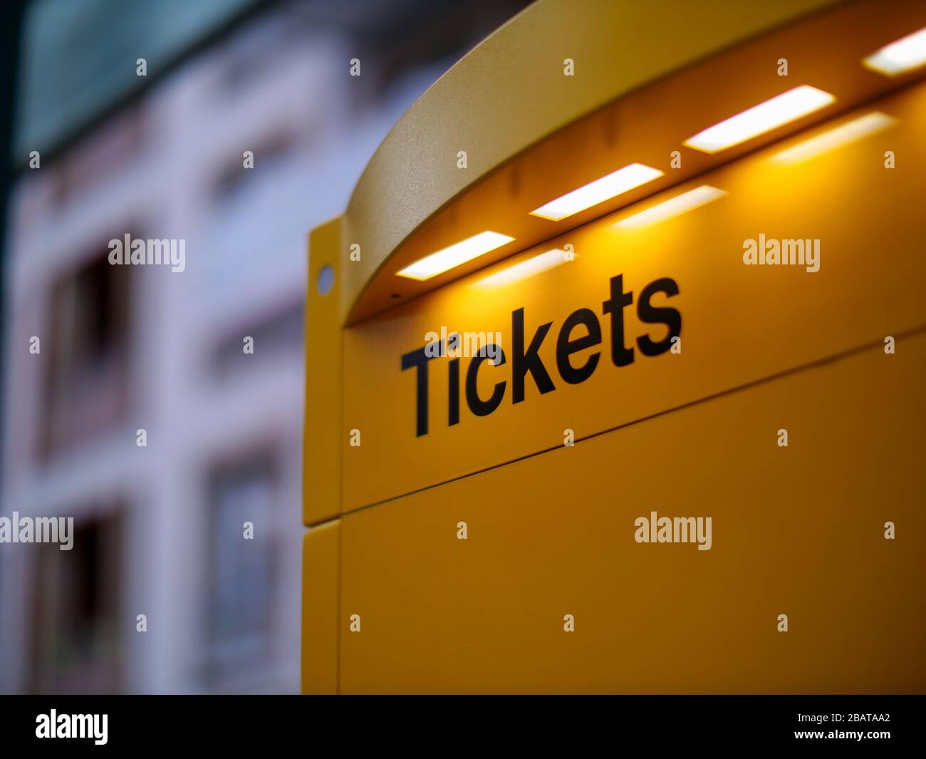 Fahrkarten Automat für Tickets ÖPNV Fahrkartenautomat Stock Photo