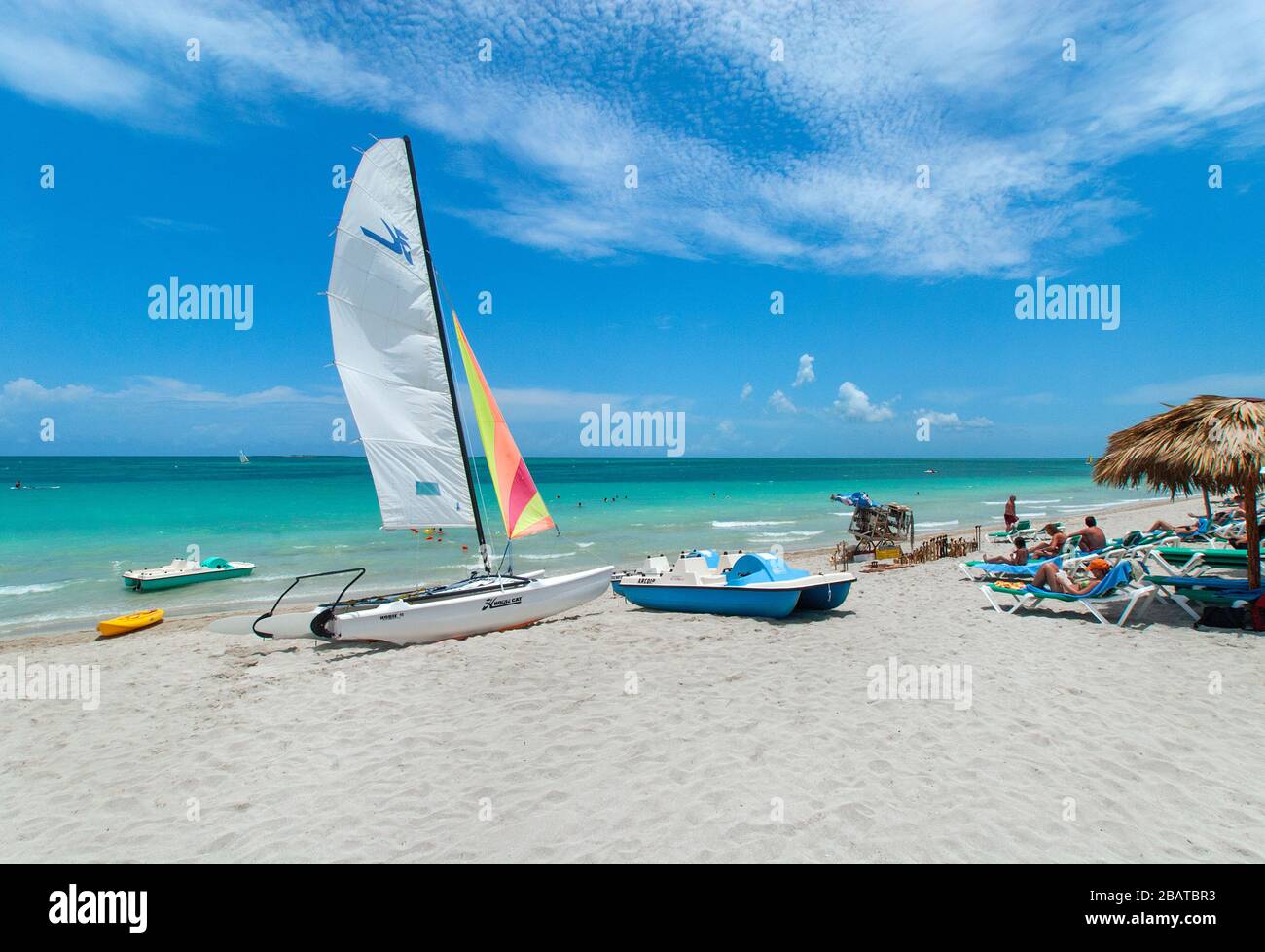 Beach at Varadero, Matanzas, Cuba Stock Photo