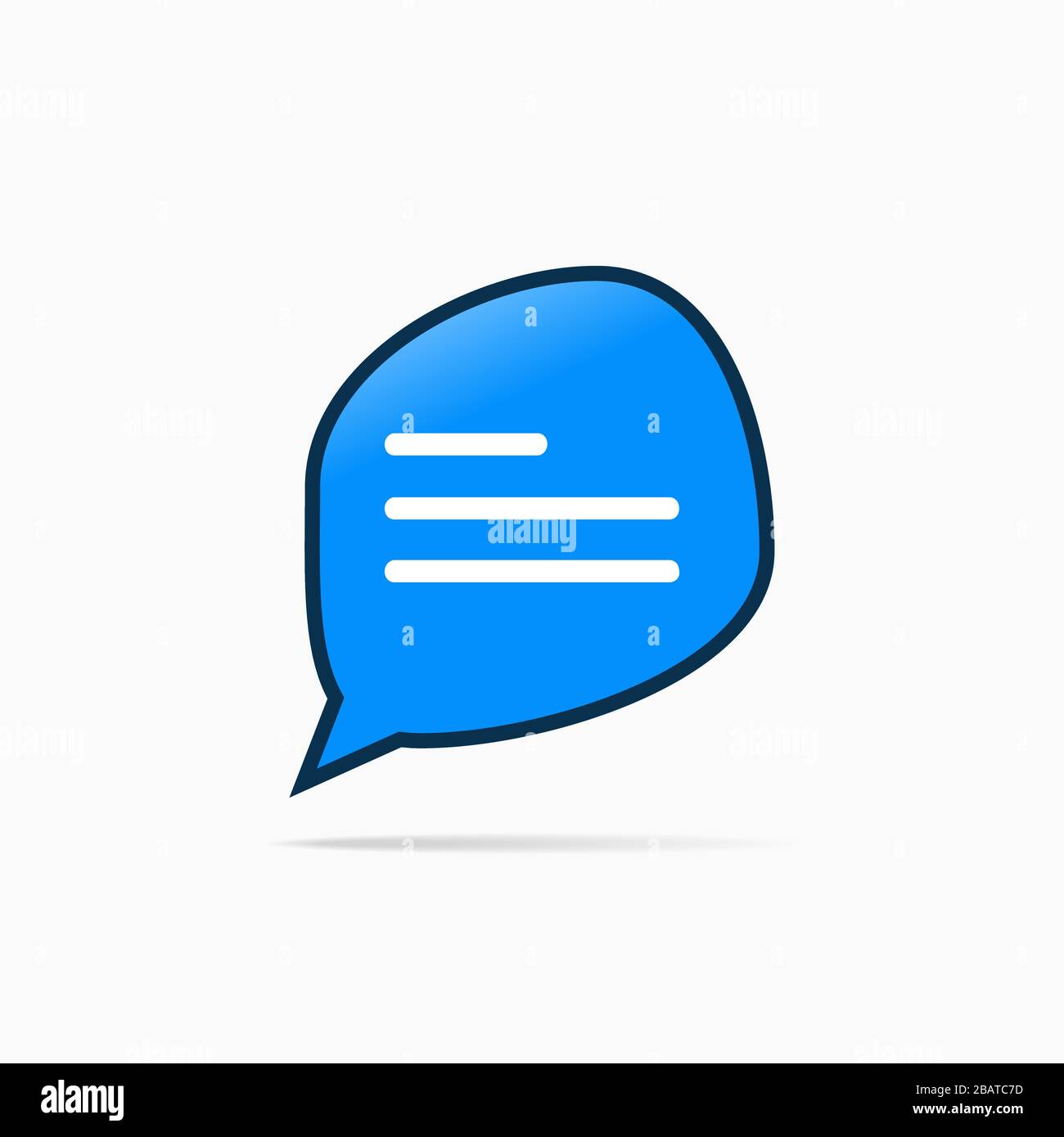 Typing in a chat bubble icon, comment sign symbol Stock Vector Image ...