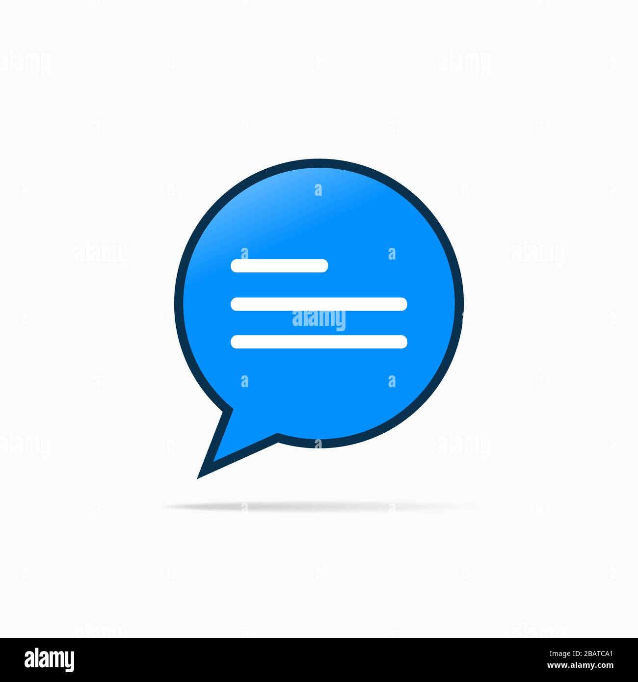 Typing in a chat bubble icon, comment sign symbol Stock Vector