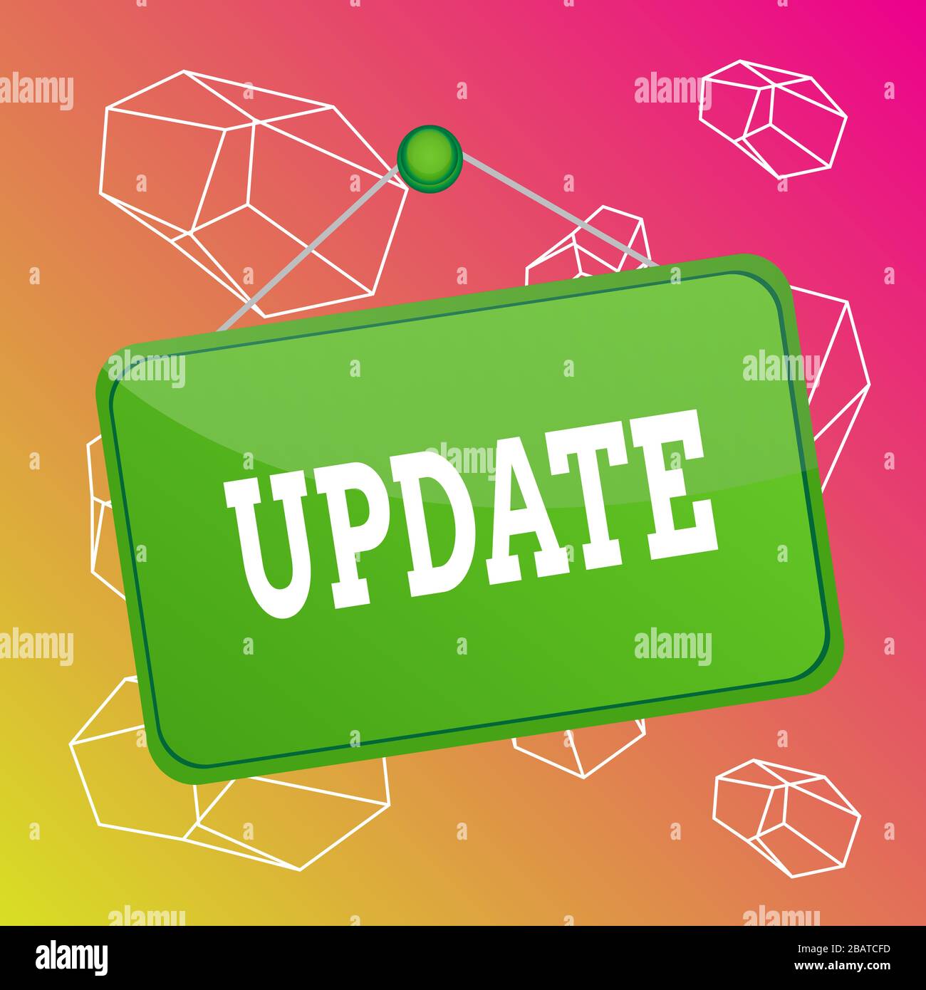 Update One Written Word writing text Update. Business photo showcasing by adding new ...