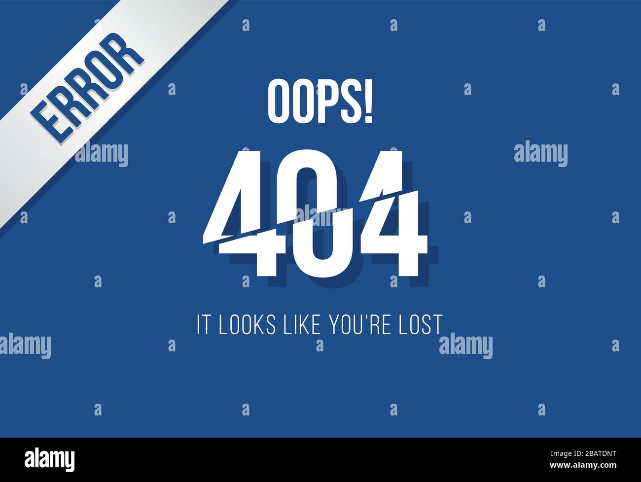 404 Error Page Not Found Template Website Maintenance Error Stock Vector Image Art Alamy