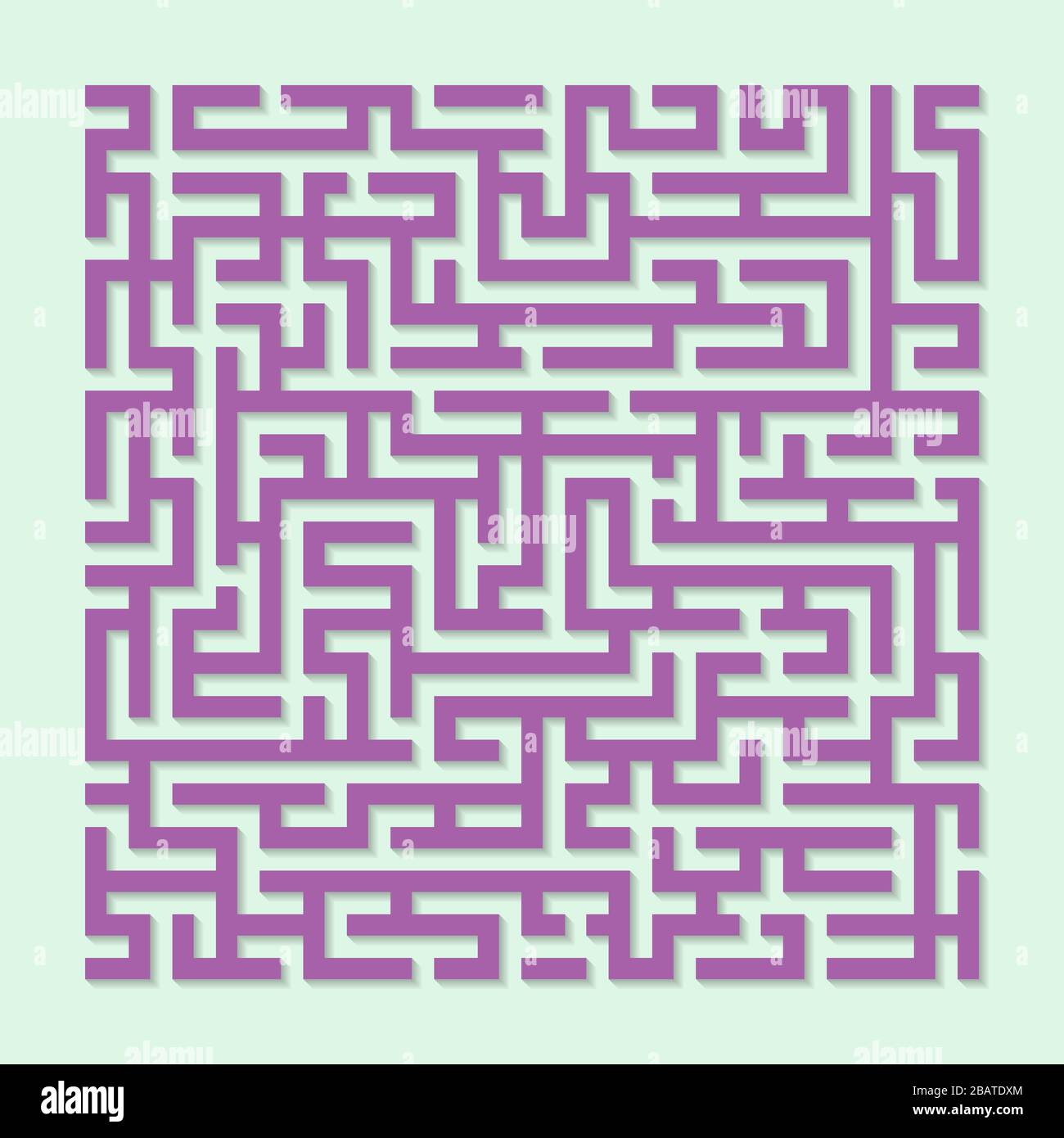 Labyrinth maze game, Labyrinth shape design element Stock Vector Image