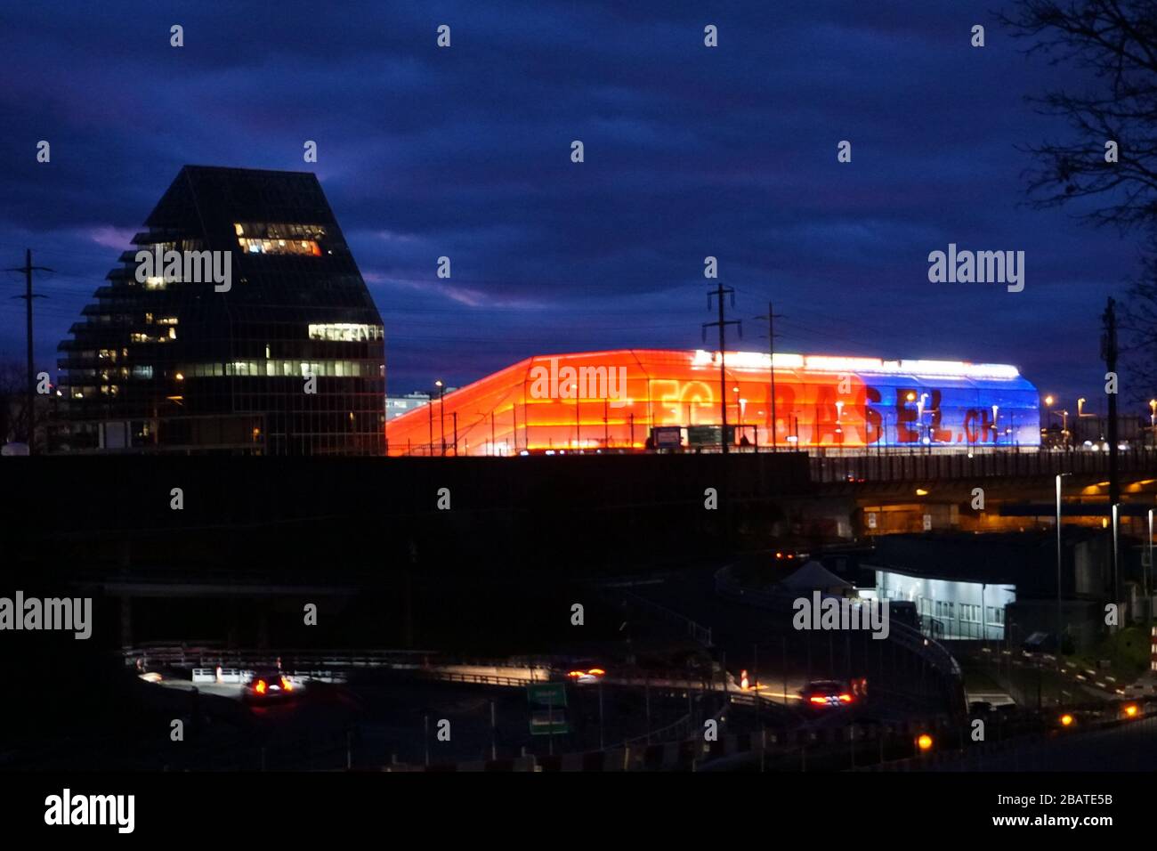 Basel Switzerland Feb 23rd General View Inside The Stadium Of St Jakob Park General View Of St Jakob Park Joggeli Stadium At Night After The Super League Game Between Fc Basel 13 Basel Switzerland Feb 23rd General View Inside The Stadium Of St Jakob Park General View Of St Jakob Park Joggeli Stadium At Night After The Super League Game Between Fc Basel 13