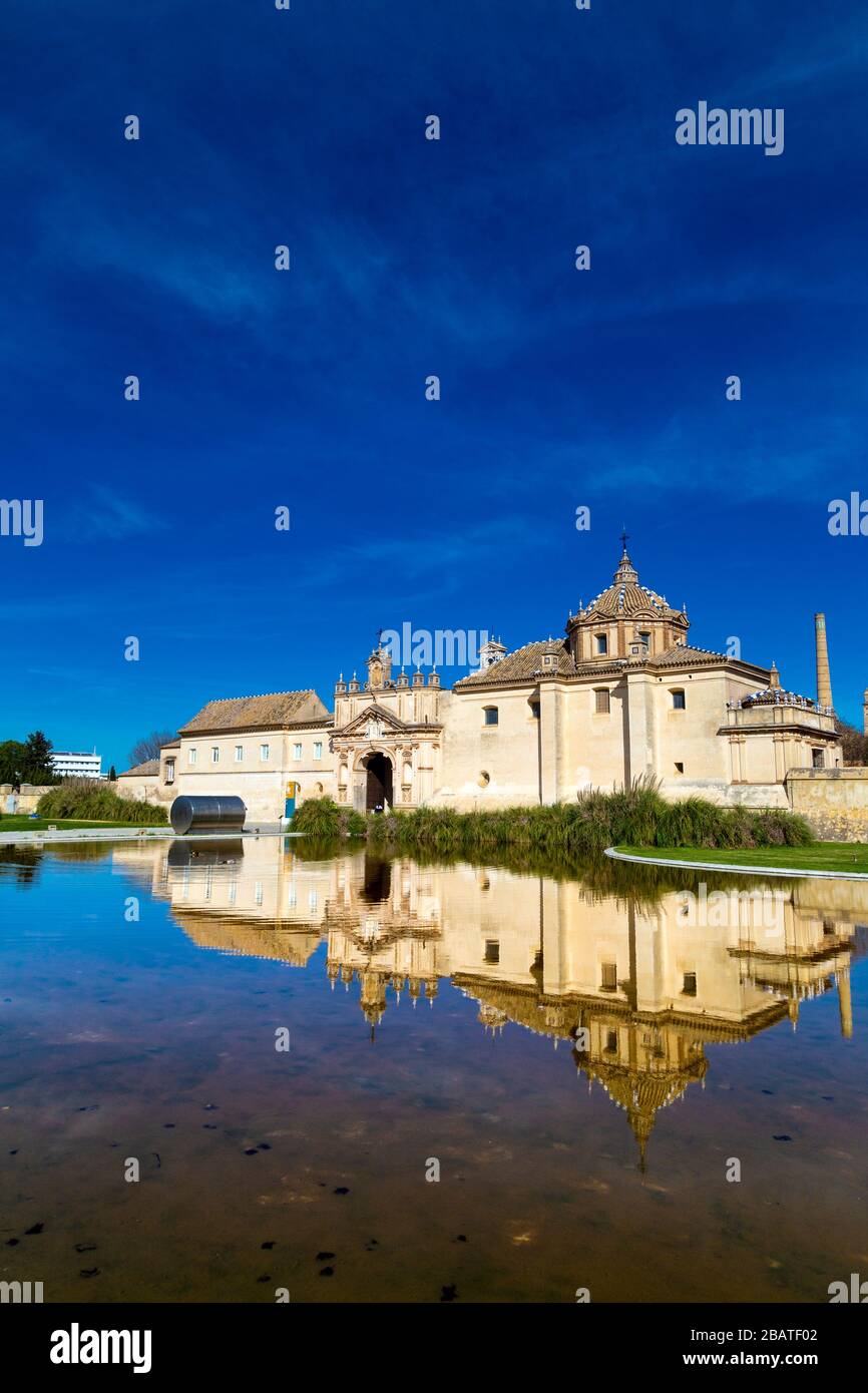 Andalusian Museum of Contemporary Art (Centro Andaluz de Arte Contemporáneo) in a former Monastery of Santa Maria de las Cuevas, Seville, Spain Stock Photo