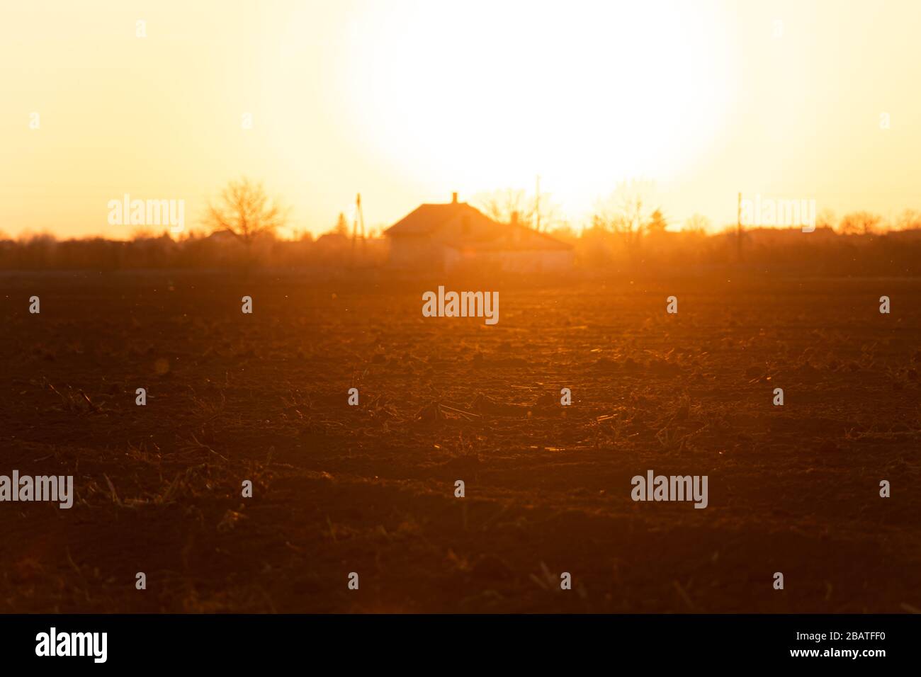 Natural rural area distant village hi-res stock photography and images ...