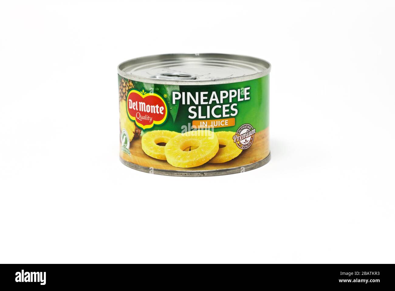 Del Monte Sliced Pineapple Stock Photo
