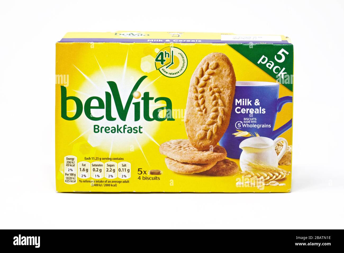Belvita Milk & Cereals Breakfast Biscuits Stock Photo - Alamy