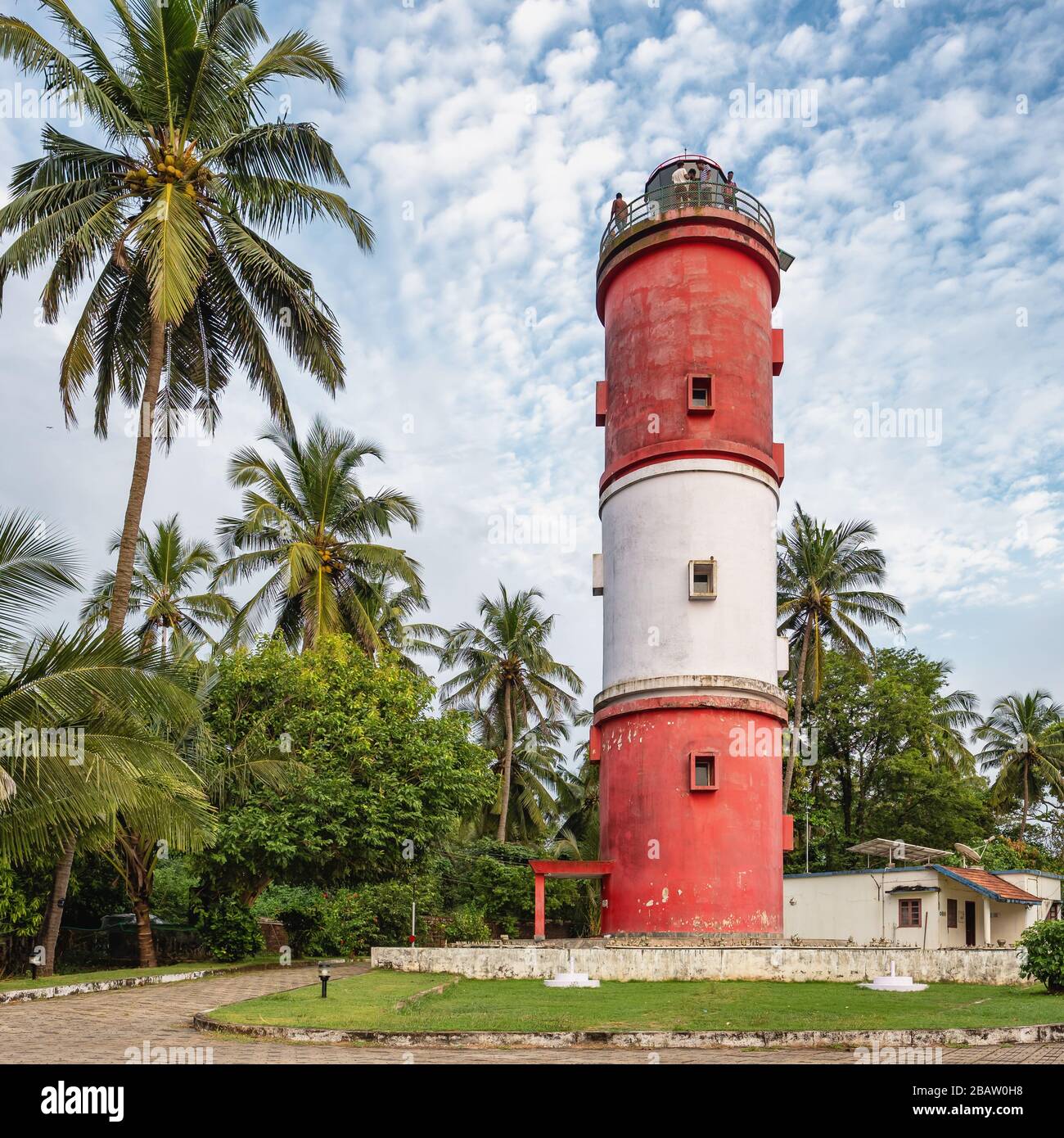 Kannur lighthouse in Kerala, India Stock Photo