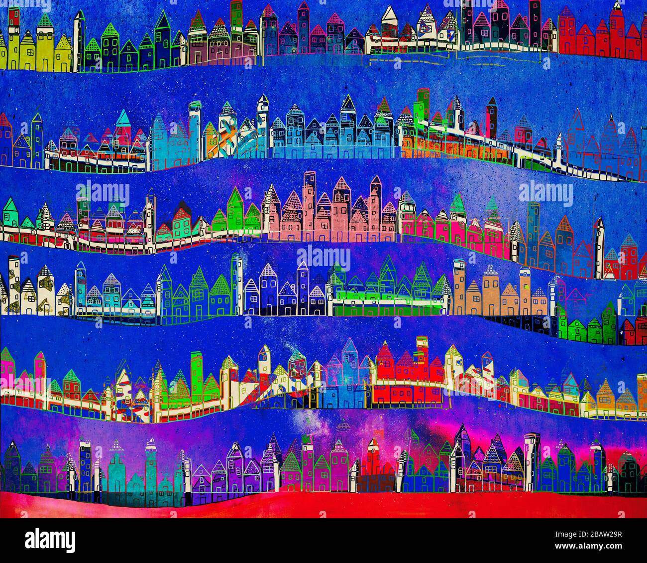 CONTEMPORARY ART City Life Stock Photo Alamy