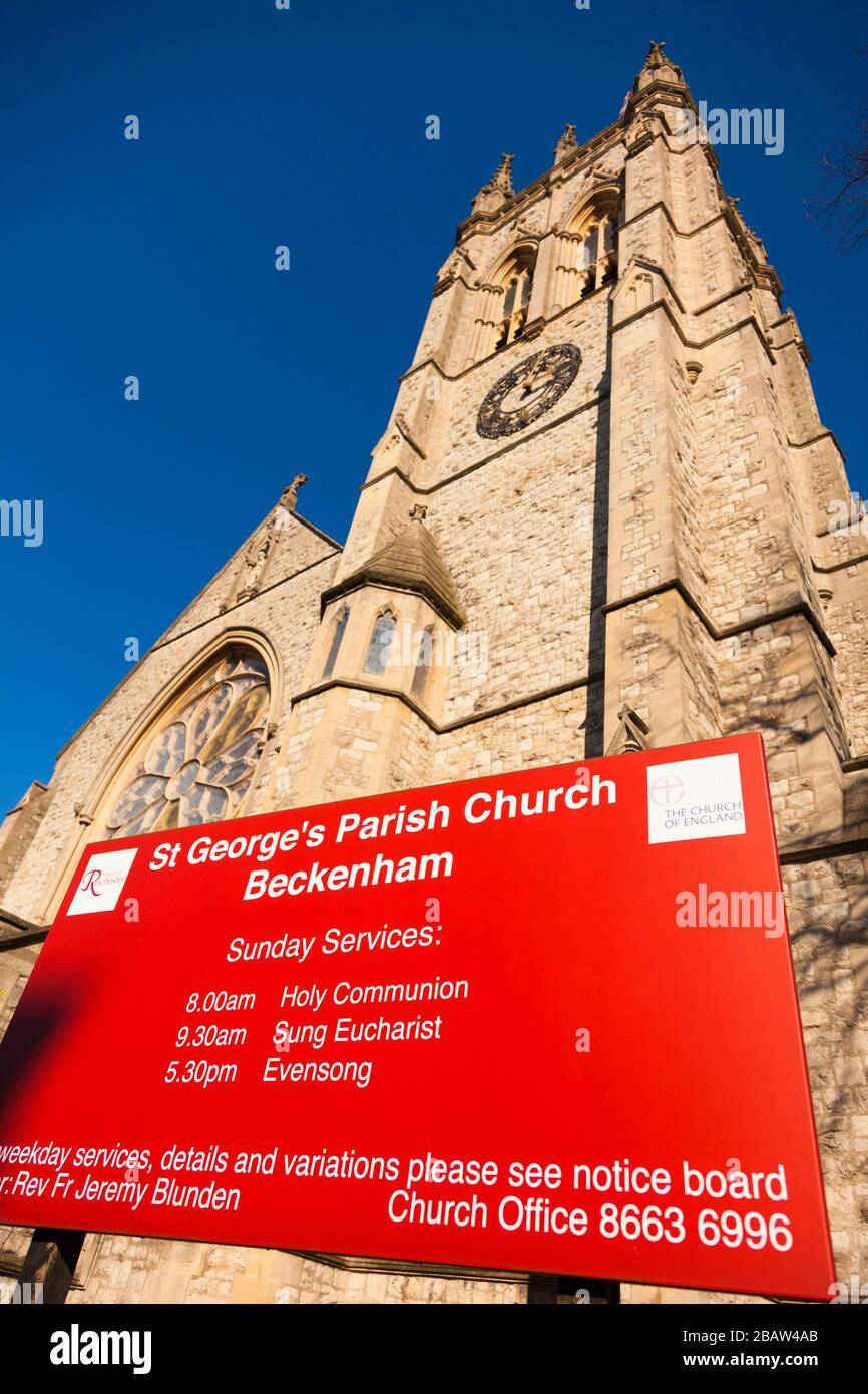 St George's Church, Beckenham, Kent, UK Stock Photo