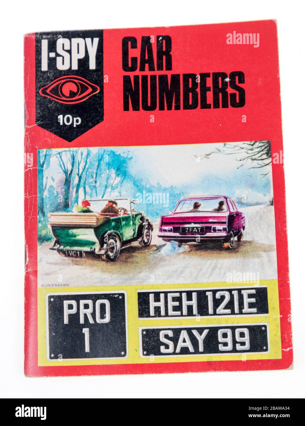 I-Spy Car Numbers book published in 1972 Stock Photo