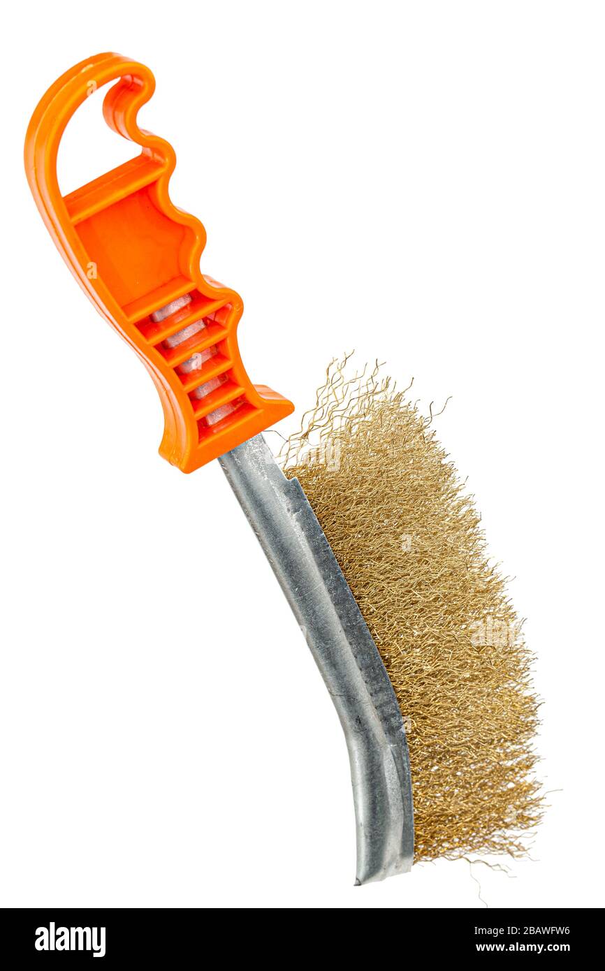 https://c8.alamy.com/comp/2BAWFW6/brass-wire-brush-with-handle-from-orange-plastic-for-cleaning-and-polishing-hard-or-metal-equipment-isolated-on-white-background-2BAWFW6.jpg