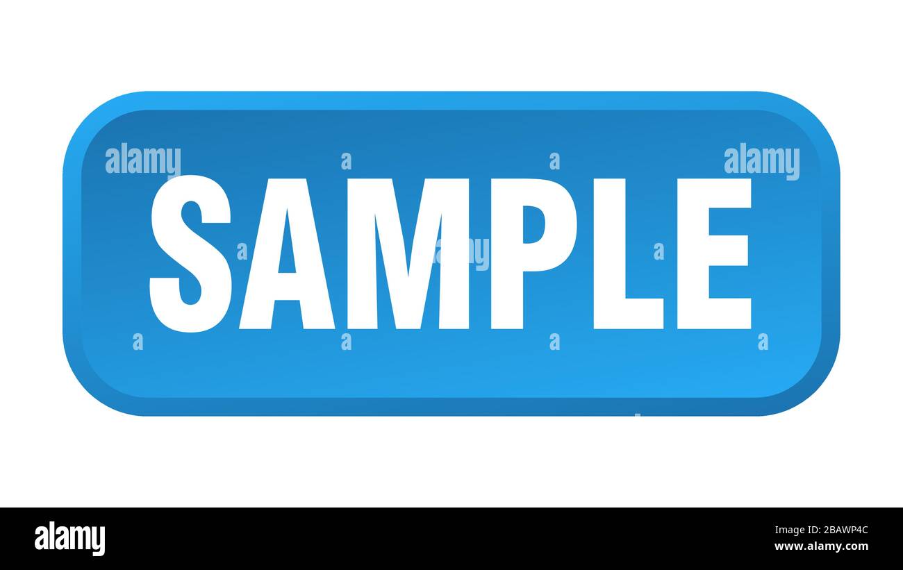 sample button. sample square 3d push button Stock Vector Image & Art ...