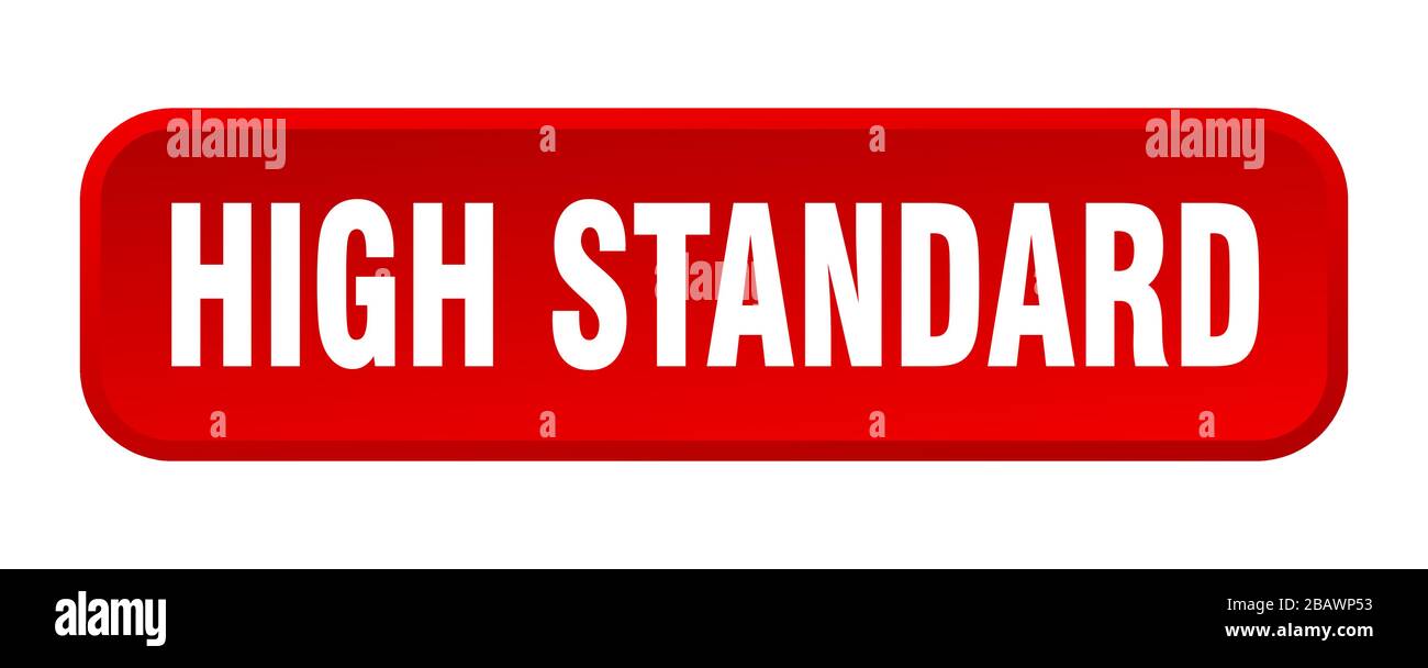 high standard button. high standard square 3d push button Stock Vector ...