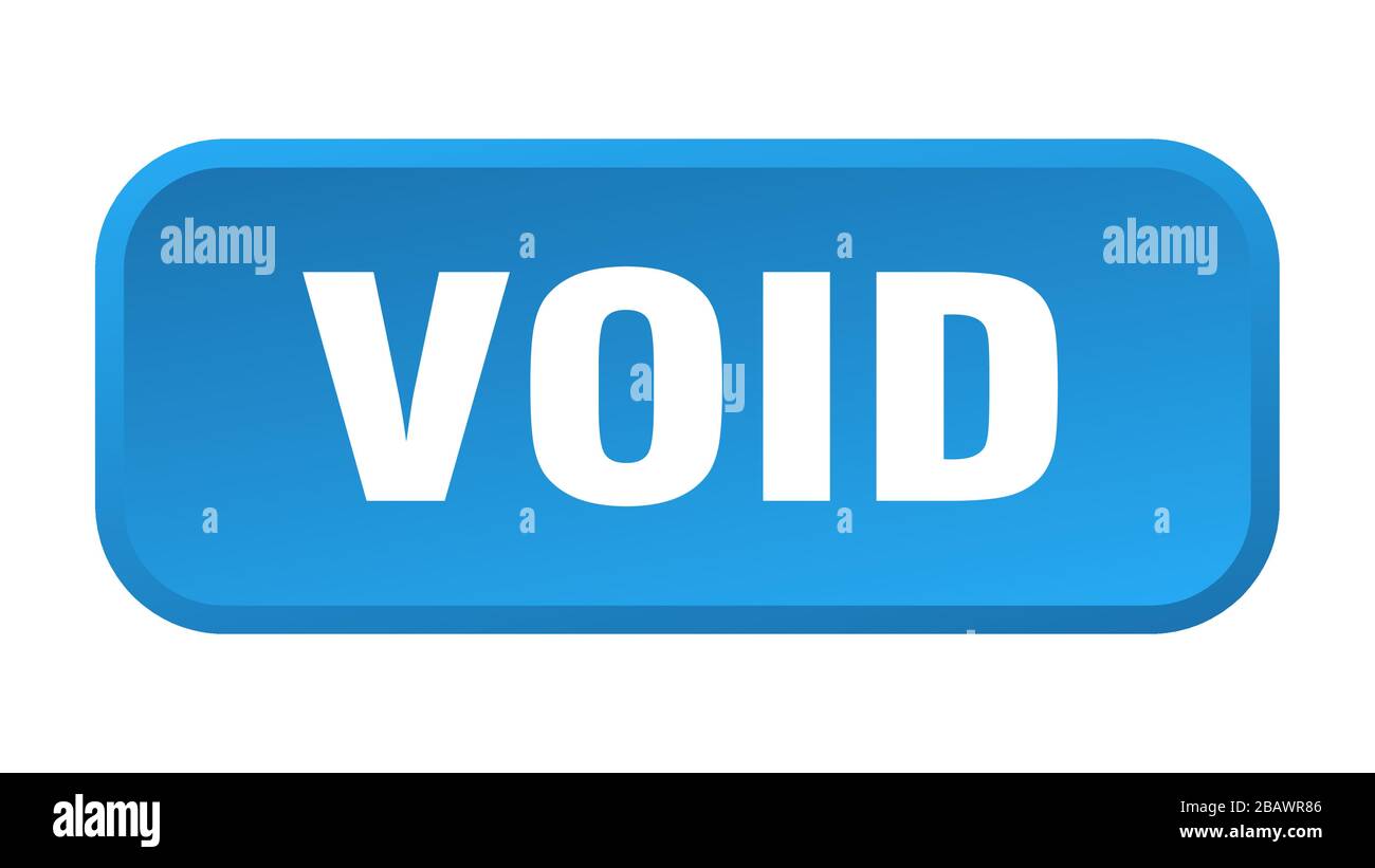 void button. void square 3d push button Stock Vector