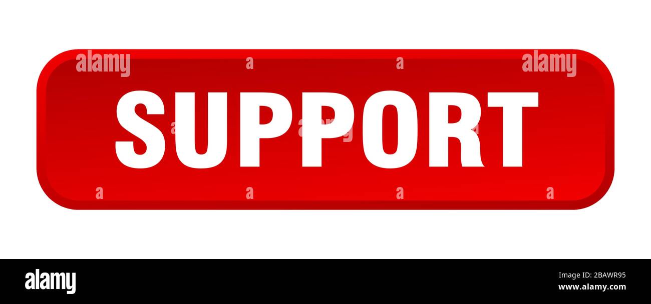 support button. support square 3d push button Stock Vector Image & Art ...