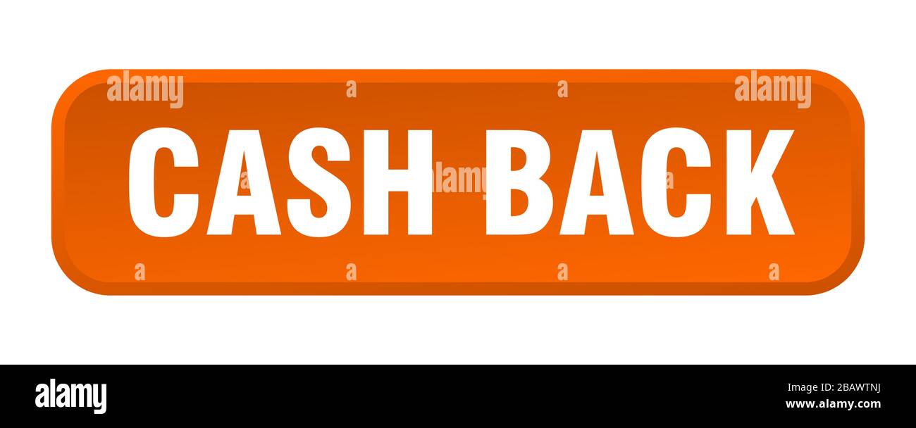cash back button. cash back square 3d push button Stock Vector Image ...