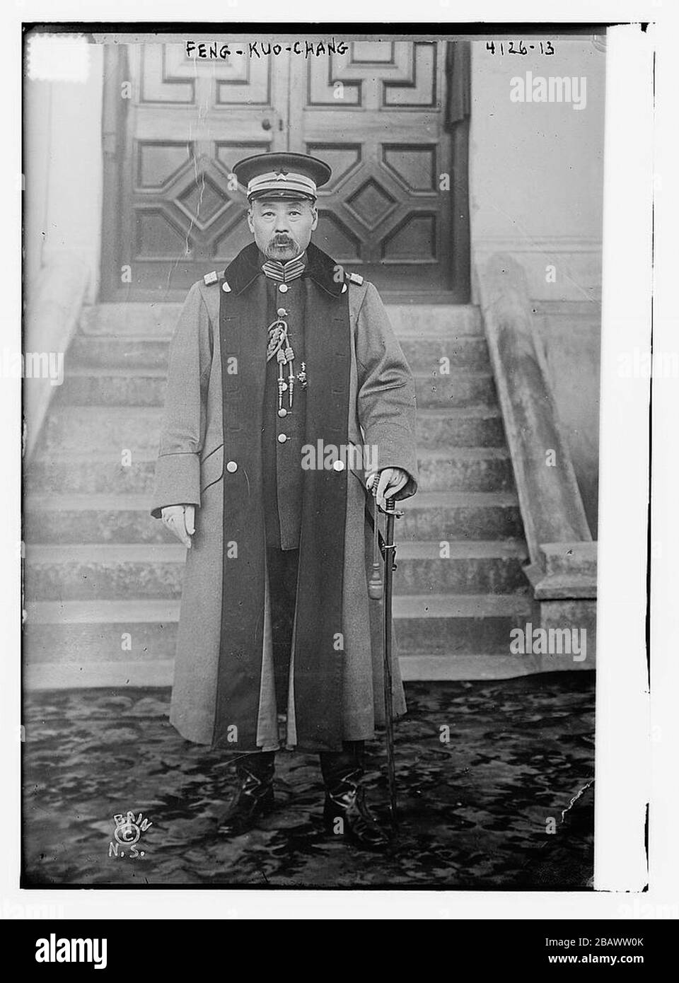 'English: Chinese general, warlord and President Feng Guozhang. Español: El general y caudillo militar chino Feng Guozhang, presidente de la república.; Not stated, pre 1919; https://www.loc.gov/pictures/item/ggb2005023959/; Bain News Service, publisher; ' Stock Photo