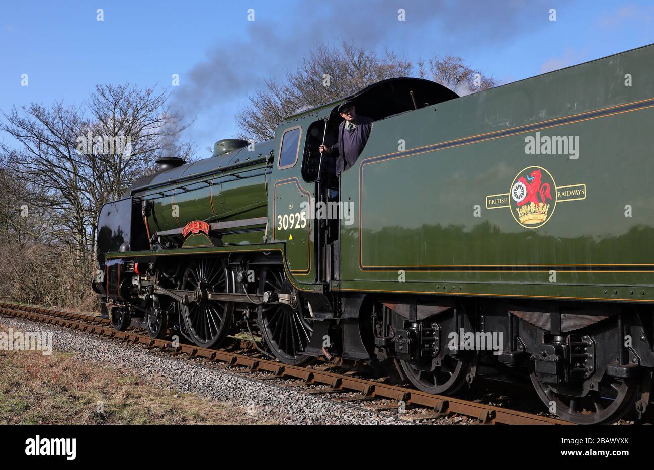 Schools class 30925 Cheltenham on the Mid Hants Railway. Stock Photo