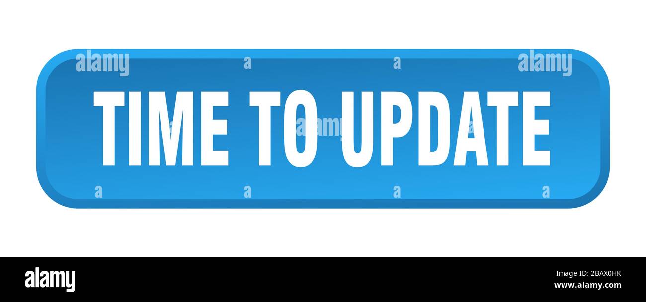 Update Square time to update button. time to update square 3d push button Stock ...