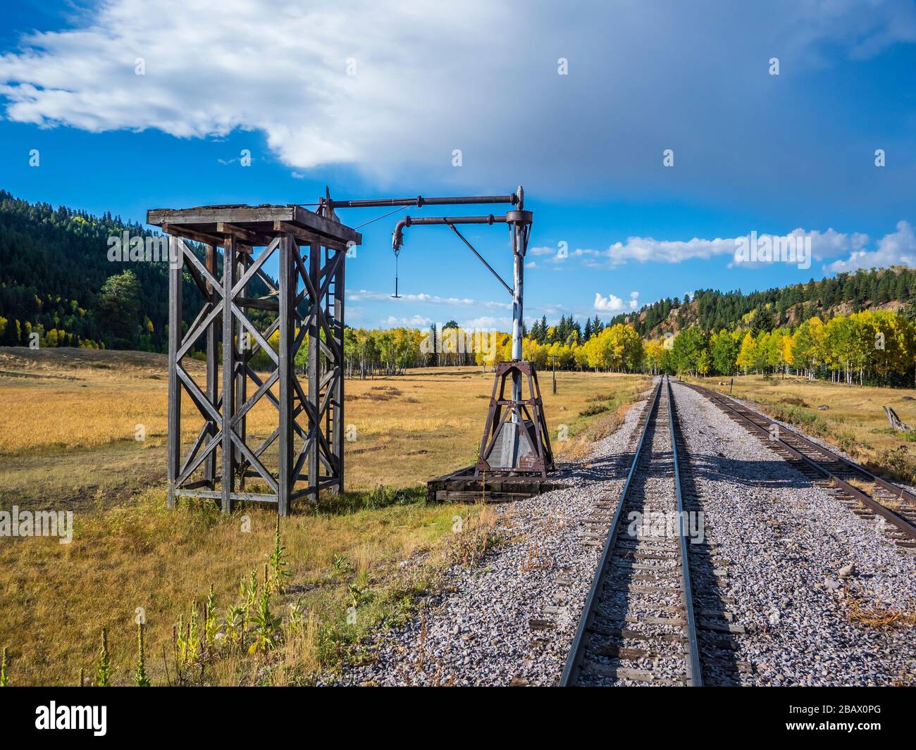 Fake, movieprop water tower near Lobato, Cumbres & Toltec Scenic