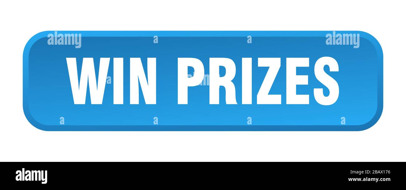 win prizes button. win prizes square 3d push button Stock Vector Image ...