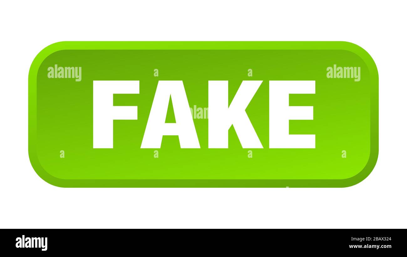 fake button. fake square 3d push button Stock Vector Image & Art - Alamy