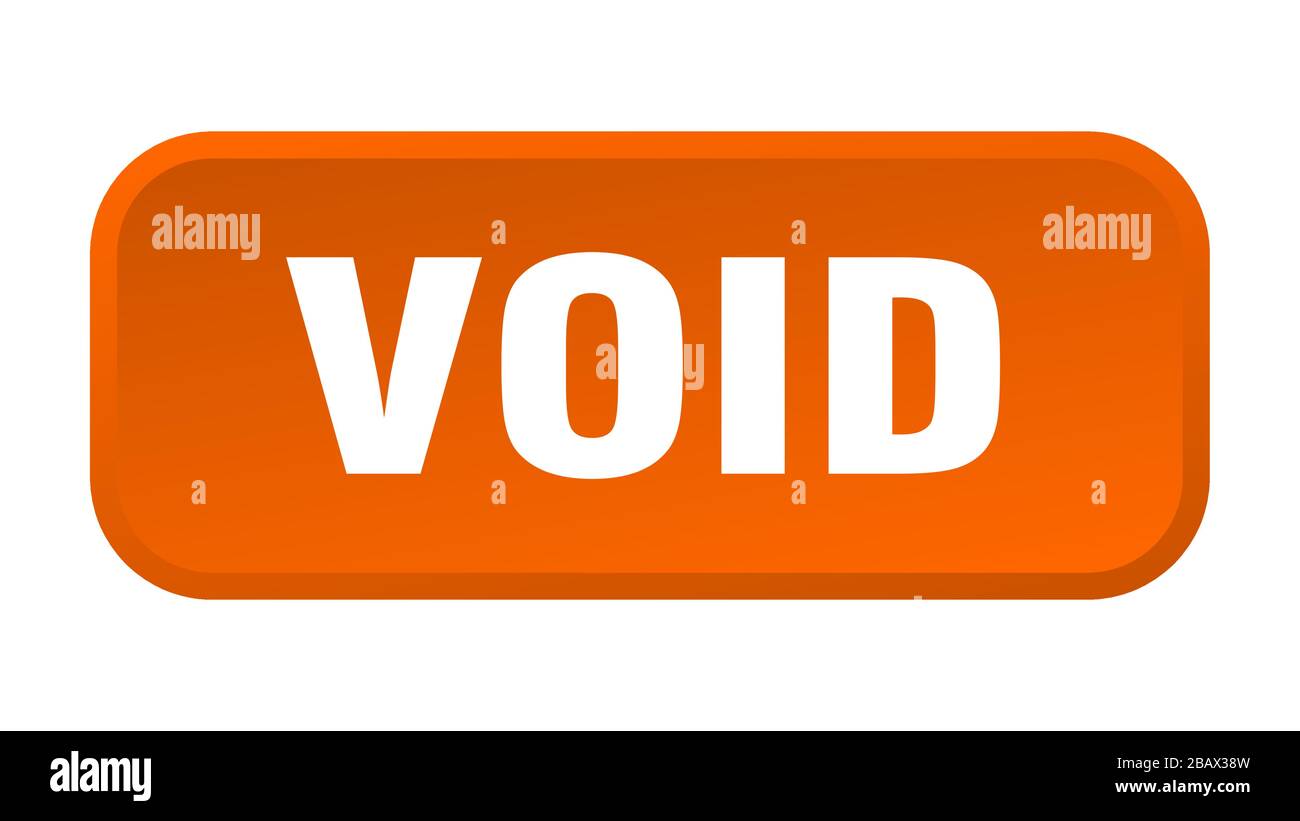 void button. void square 3d push button Stock Vector