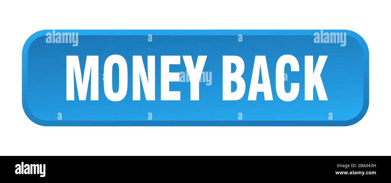 money back button. money back square 3d push button Stock Vector Image ...