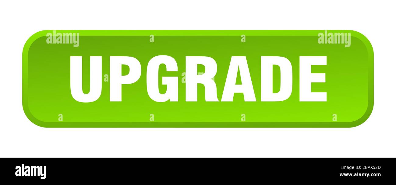 upgrade button. upgrade square 3d push button Stock Vector Image & Art