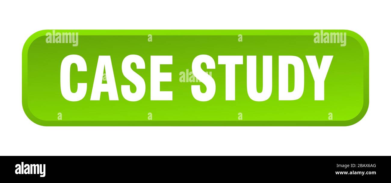 case study button. case study square 3d push button Stock Vector