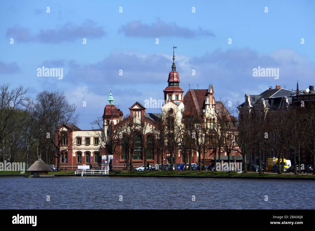 ehemaliges Städtische Elektrizitätswerk  am Pfaffenteich, Schwerin, Mecklenburg-Vorpommern, Deutschland Stock Photo