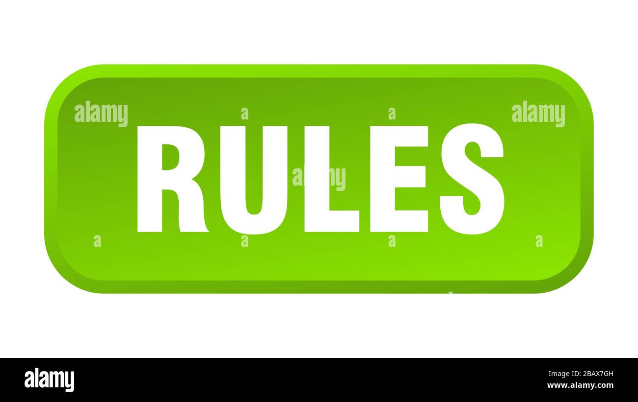 rules button. rules square 3d push button Stock Vector Image & Art Alamy