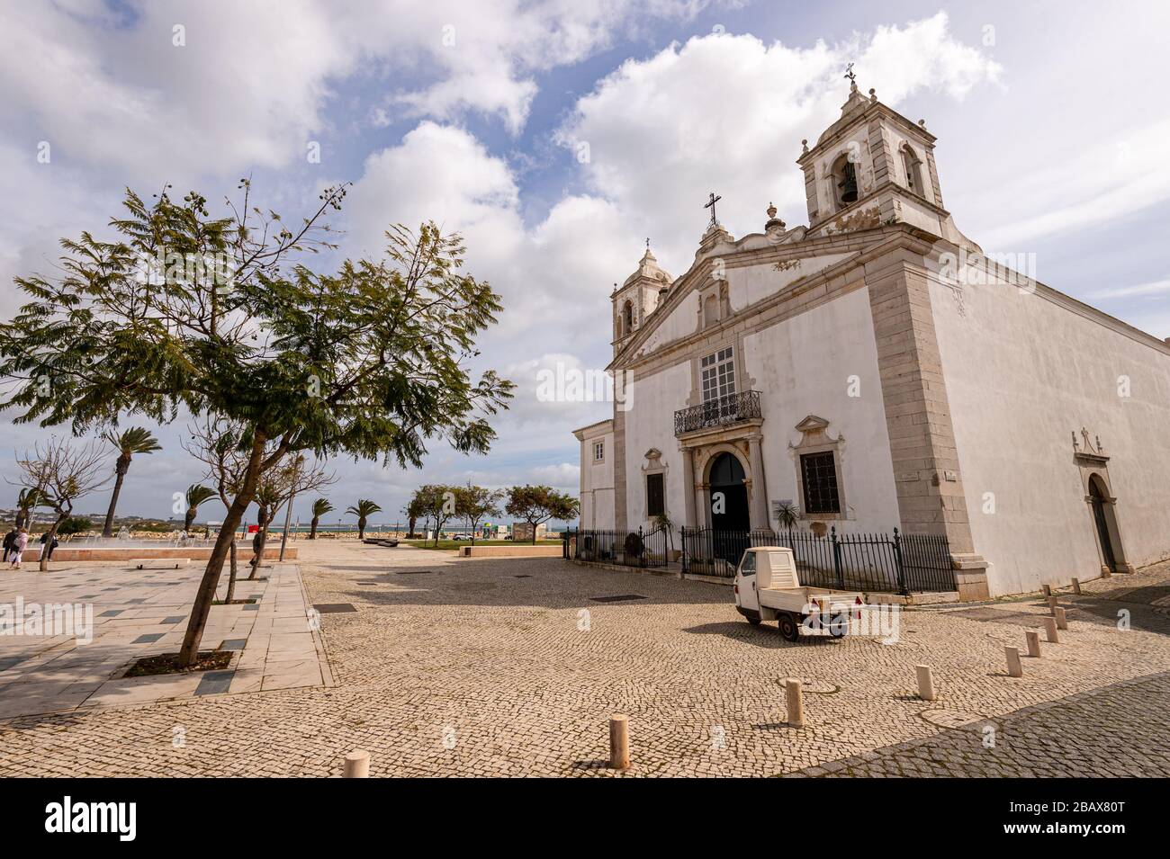 Lagos, Portugal - 5 March 2020: Santa Maria Church in Lagos, Portugal Stock Photo