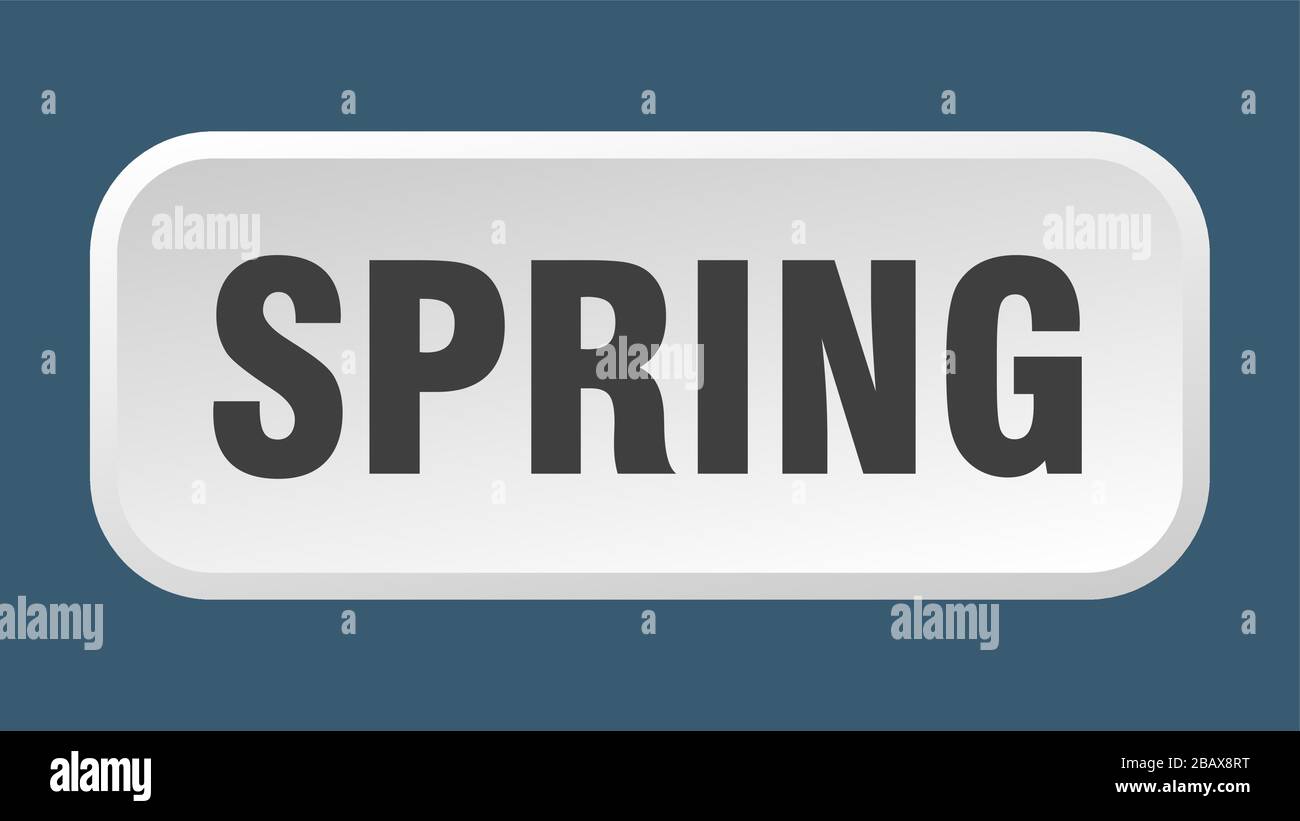 spring button. spring square 3d push button Stock Vector Image & Art ...