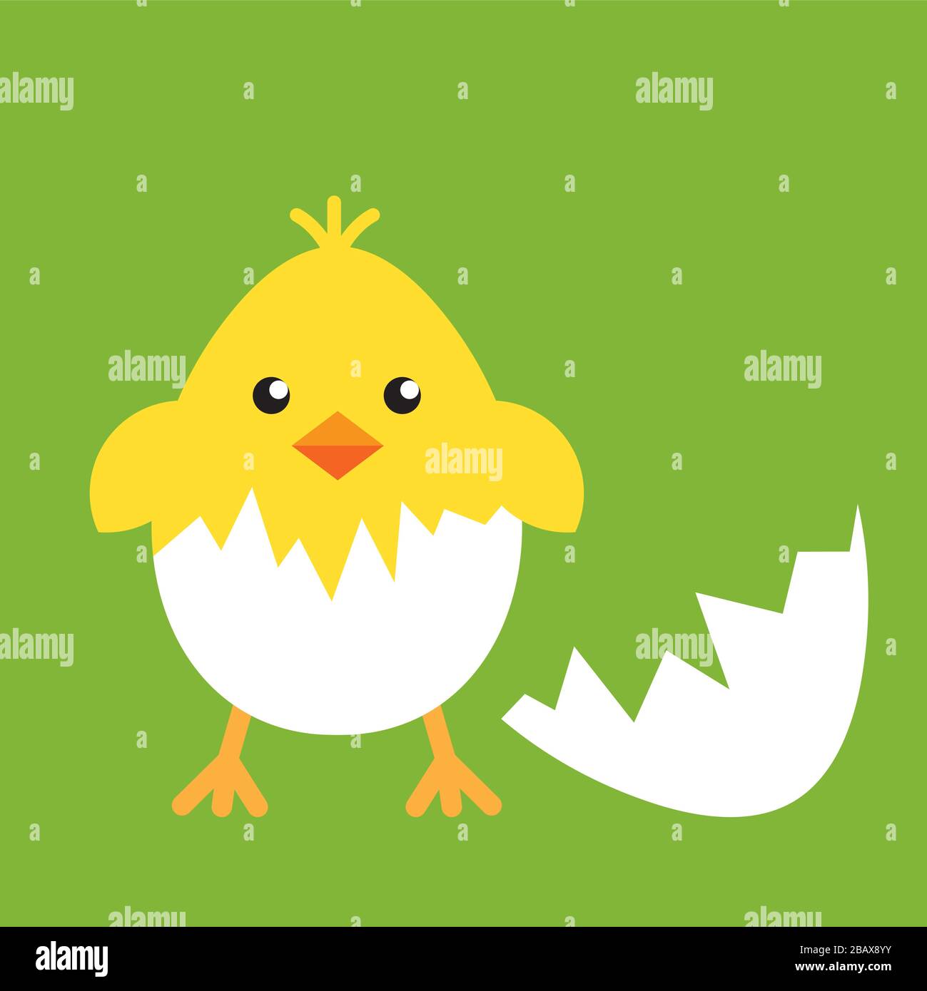 Happy easter egg chick sign, background vector Stock Vector Image & Art ...