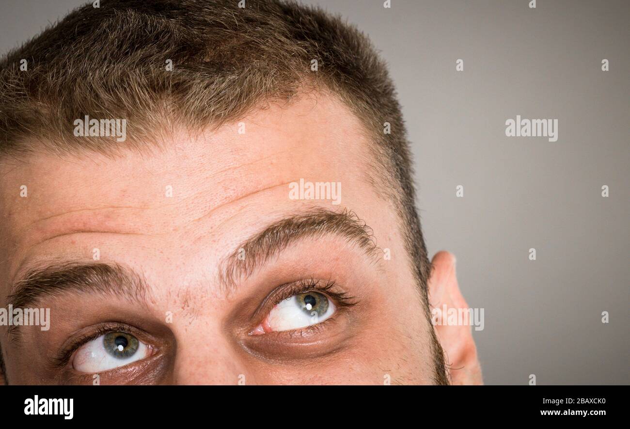 beautiful human eye close-up macro detail shot Stock Photo