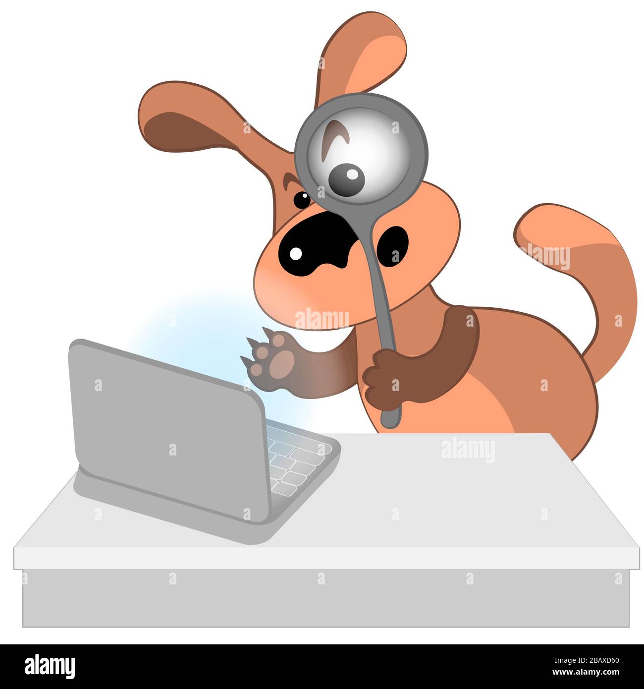 White mask laptop on Stock Vector Images - Alamy