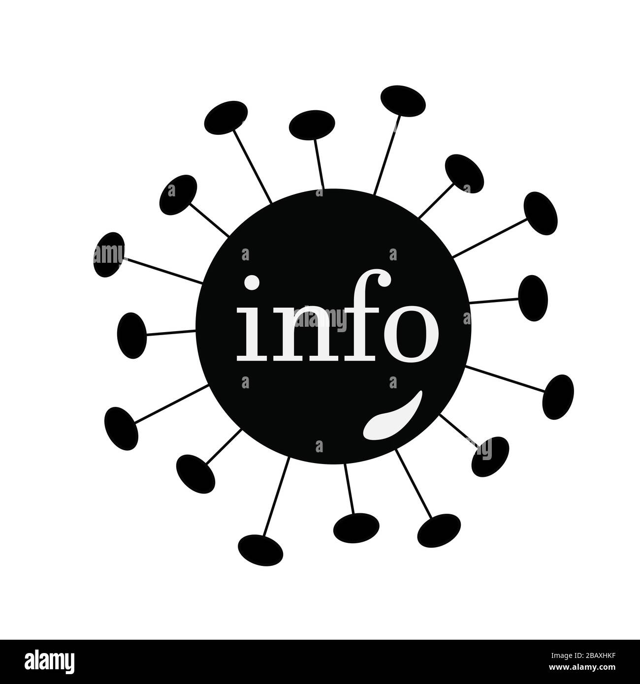 Coronavirus shape with dollar sign in the center. Concept illustration for finance and economic during global pandemic. Stock Photo