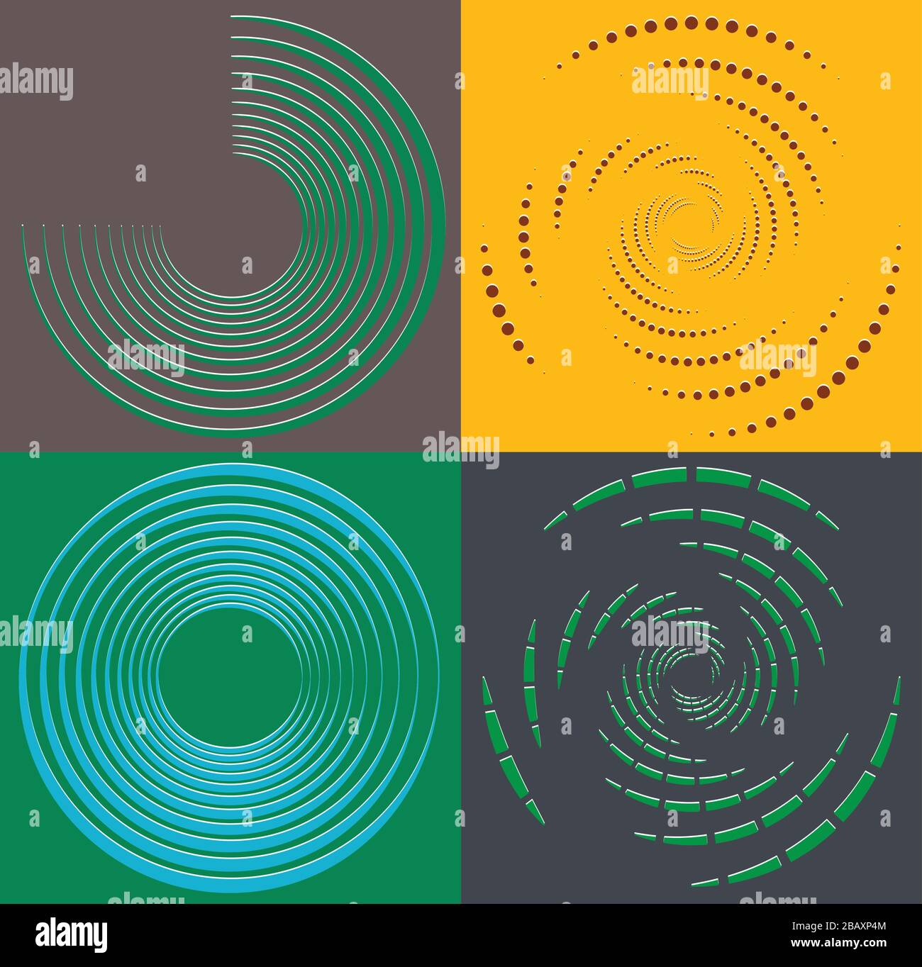 duotone curly, coil, gyration volute shape. twine vortex rotating in ...