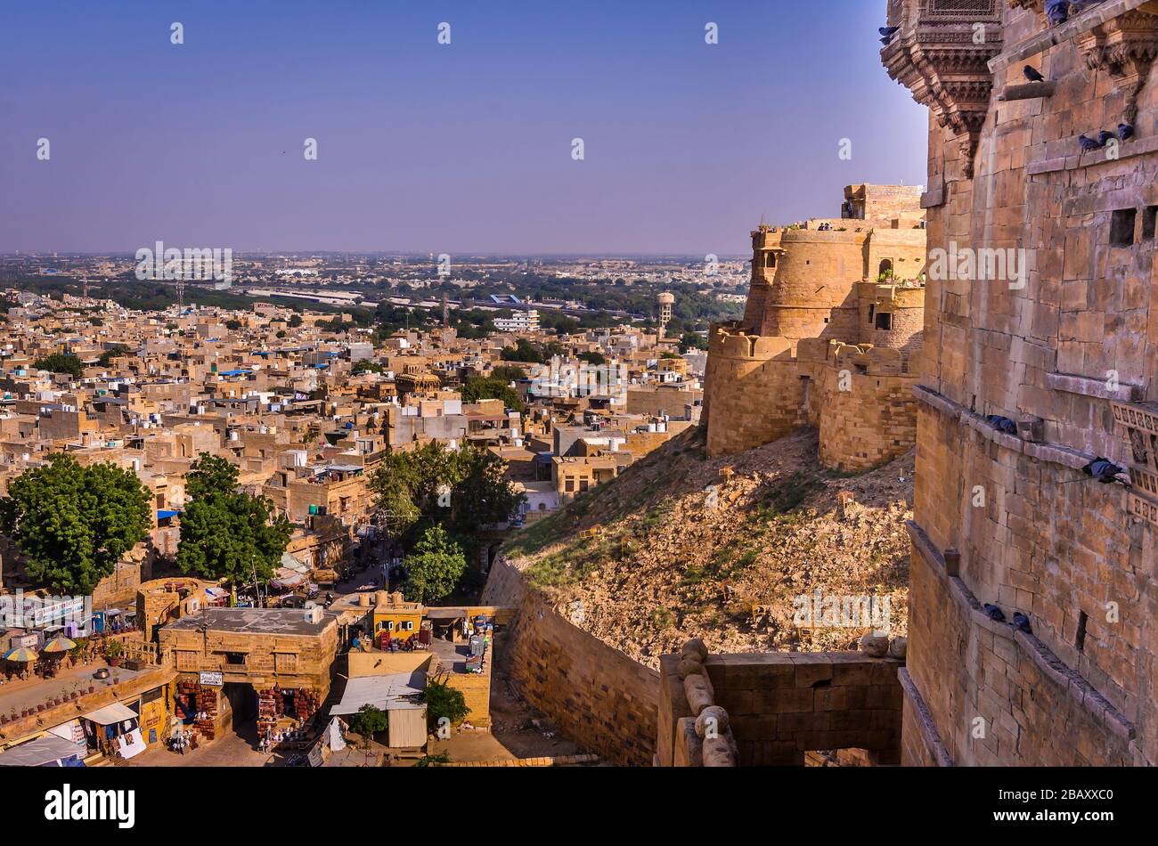 jaisalmer-rajasthan-india-november-29-2019-panoramic-view-of-the